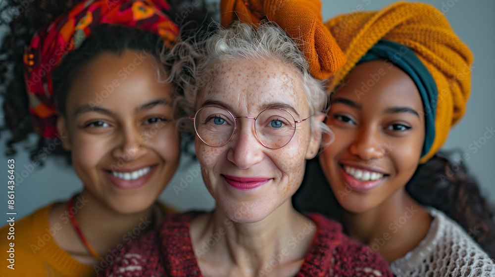 Group of diverse women. Group of diverse women.