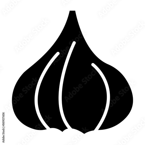 Garlic glyph icon