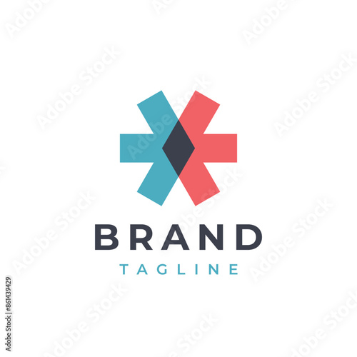Abstract business arrows logo icon. Vector design template.
