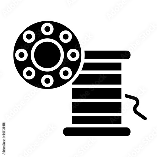 Bobbin glyph icon