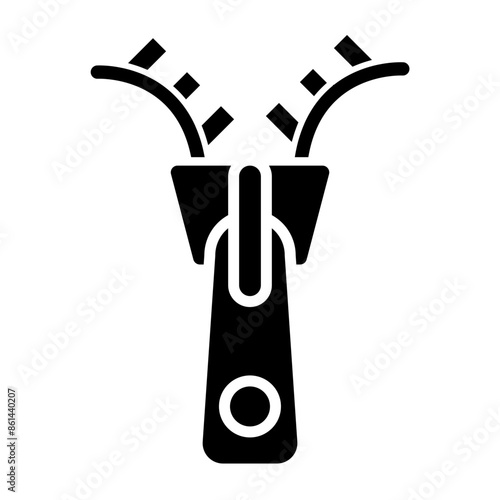 Zipper glyph icon