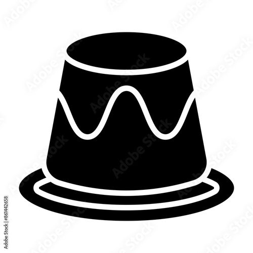 Pudding glyph icon