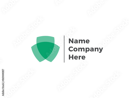 Shield safety logo icon design template. Abstract symbol of security.
