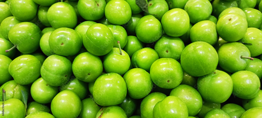 green plum, sour green plum