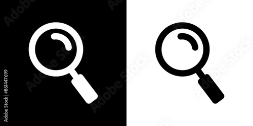 Search icon. Black icon. Silhouette icon. Business icon. Icon