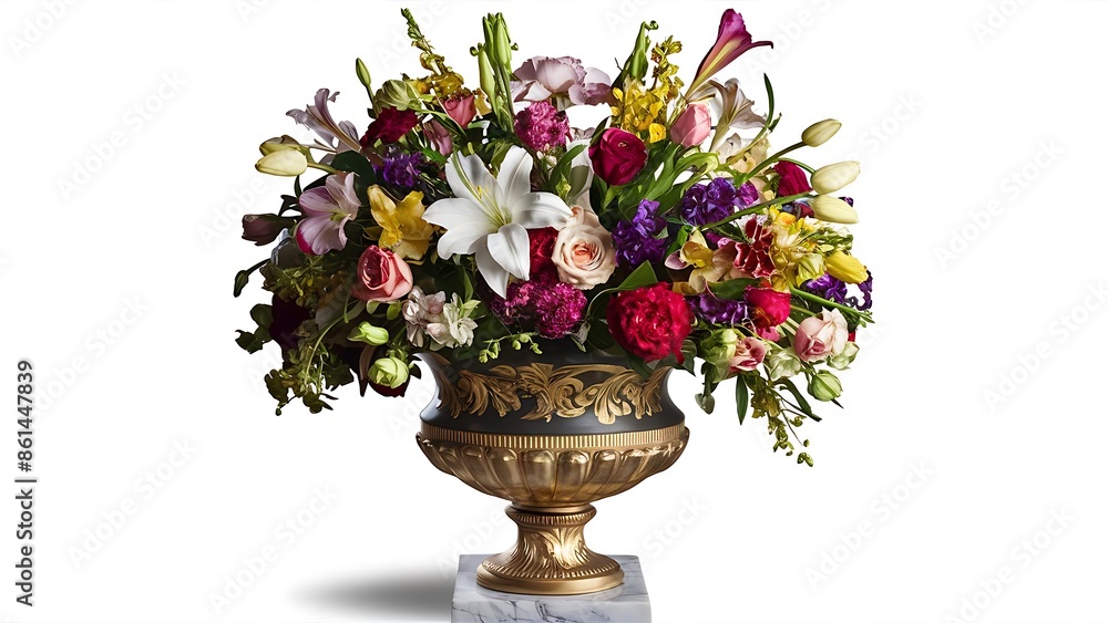 Bouquet flowers in vase decoration Bouquet flowers in vase decoration