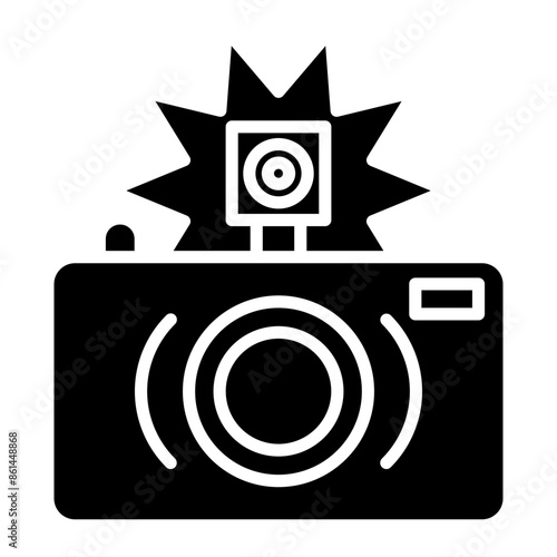Flash glyph icon