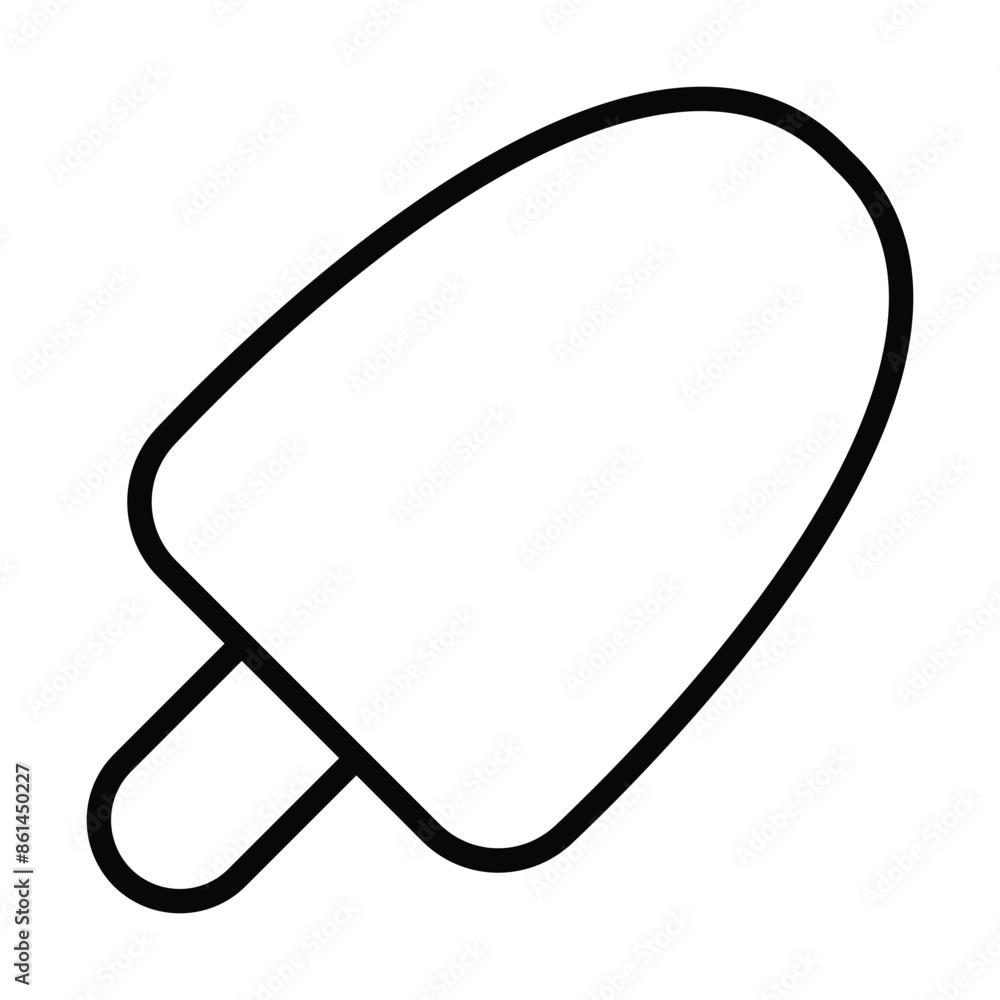 Simple Popsicle icon. The icon can be used for websites, print templates, presentation templates, illustrations, etc Simple Popsicle icon. The icon can be used for websites, print templates, presentation templates, illustrations, etc