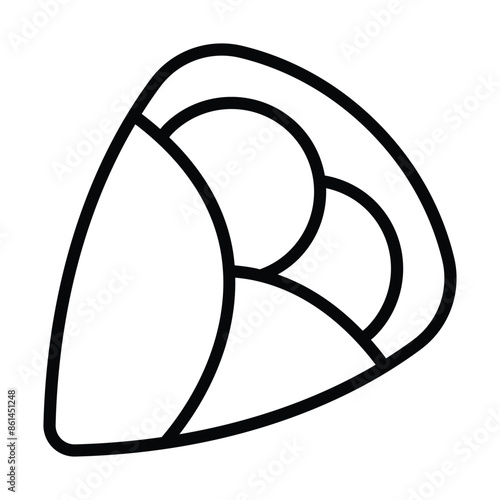 Simple Crepes icon. The icon can be used for websites, print templates, presentation templates, illustrations, etc