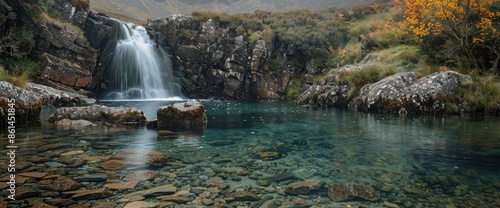 Fairy Pools At Glen Brittle On The Isle Of Skye, Scotland, Uk, Capturing The Magical And Serene Beauty Of The Landscape photo