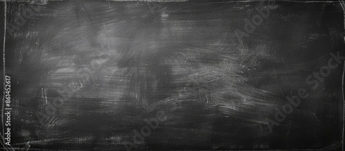 Chalkboard's dark texture with a blank area for your copy space image. photo
