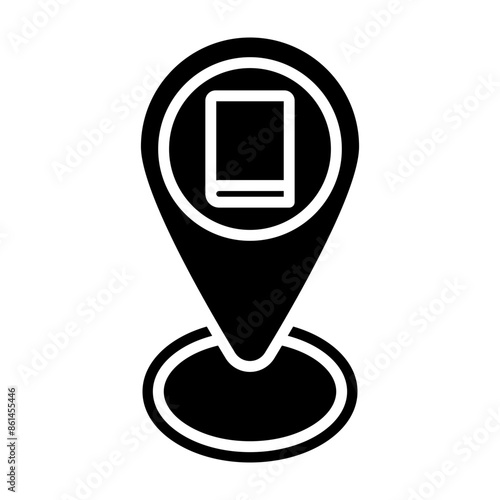 Pin glyph icon