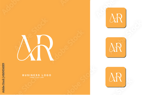 AR, RA, Abstract Letters Logo Monogram