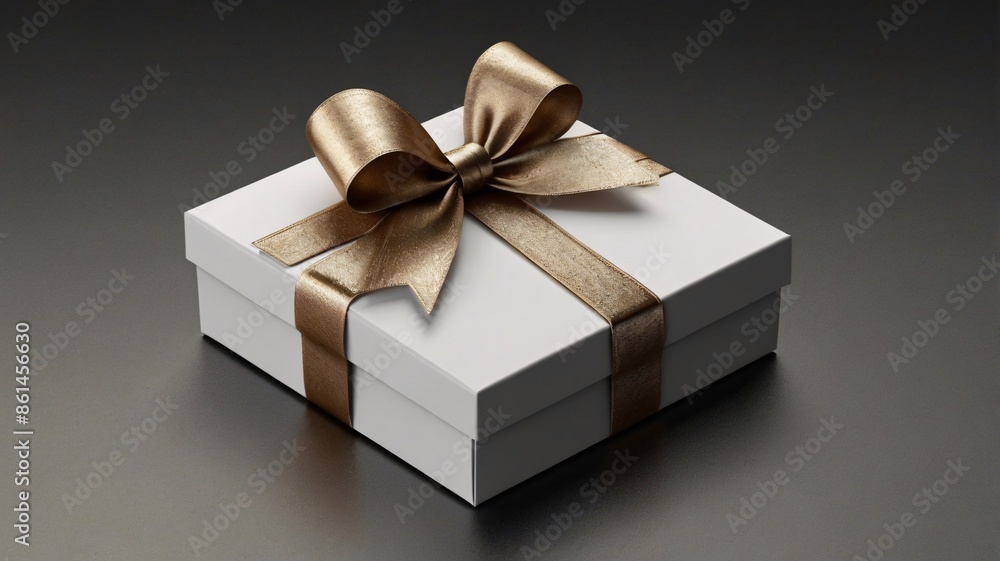 Elegant gift box mockup, luxurious design with a ribbon and bow. Elegant gift box mockup, luxurious design with a ribbon and bow.