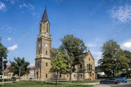 Obraz na płótnie staßfurt, deutschland - kirche st. johannis im stadtviertel leopoldshall w salonie