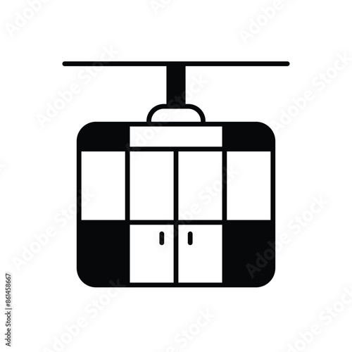 Cable Car vector icon