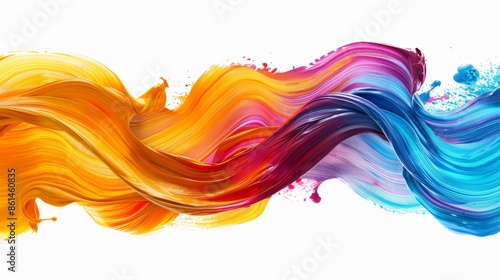 Abstract colorful paint swirls, vibrant and dynamic, perfect for design and branding.