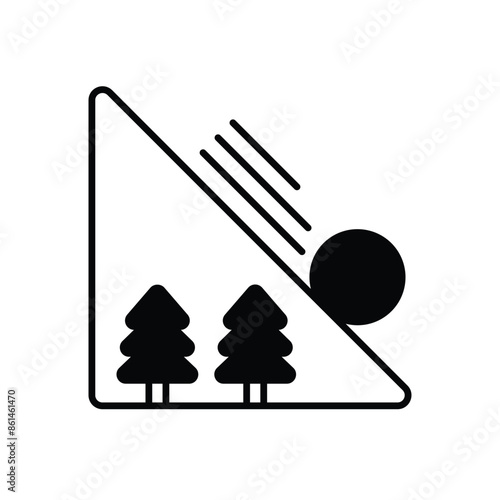 Avalanche vector icon