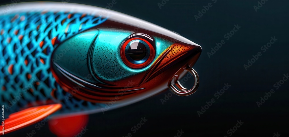 © kraphix - Close-up of a brightly colored fishing lure with detailed textures and vibrant hues, perfect for anglers and fishing enthusiasts. © kraphix - Close-up of a brightly colored fishing lure with detailed textures and vibrant hues, perfect for anglers and fishing enthusiasts.