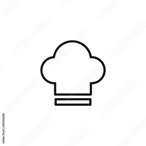 Culinary Chef Hat Icon Ideal for Cooking Classes