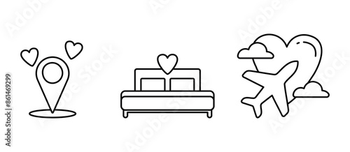 Honeymoon trip in cute style

