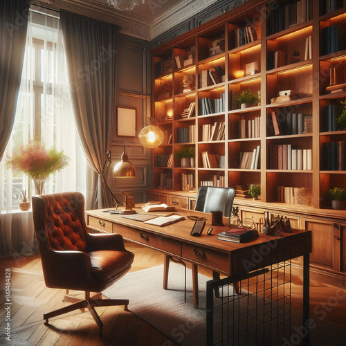 Elegant Home Office with Classic Design