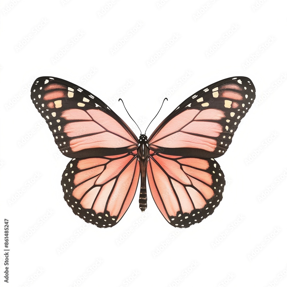 Artistic illustration of beautiful butterfly Artistic illustration of beautiful butterfly