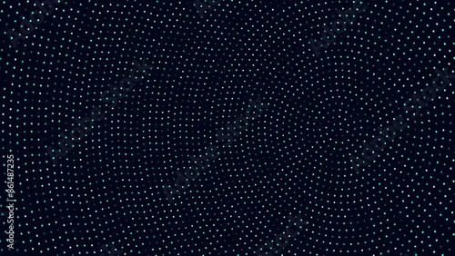 Wallpaper Mural The blue dot pattern on a dark background creates a visually striking and dynamic image that draws the eye and creates a sense of depth. The dots are small and closely spaced together Torontodigital.ca