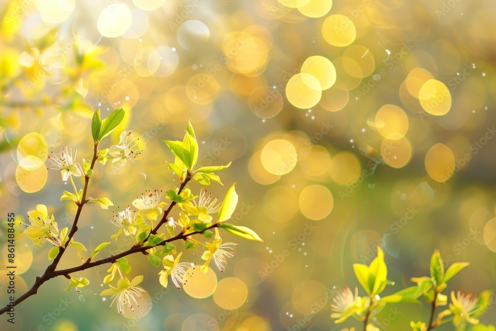 Abstract spring background with bokeh Abstract spring background with bokeh