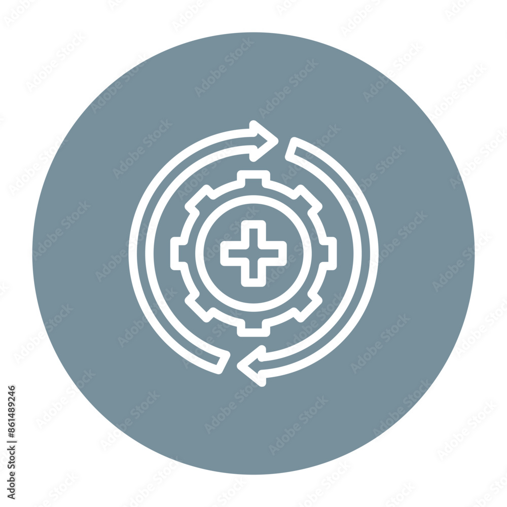 Recovery icon vector image. Can be used for Plastic and Cosmetic Surgery. Recovery icon vector image. Can be used for Plastic and Cosmetic Surgery.