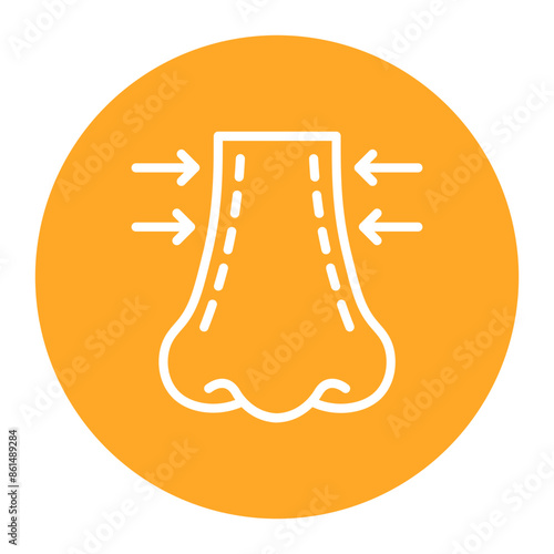 Rhinoplasty icon vector image. Can be used for Plastic and Cosmetic Surgery.