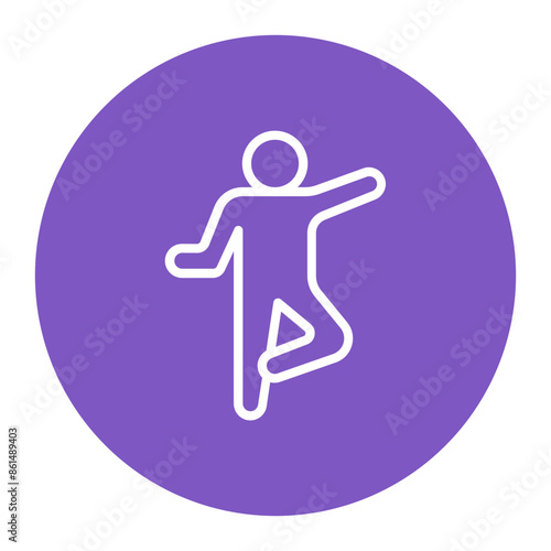 Athlete Stretching icon vector image. Can be used for Marathon.