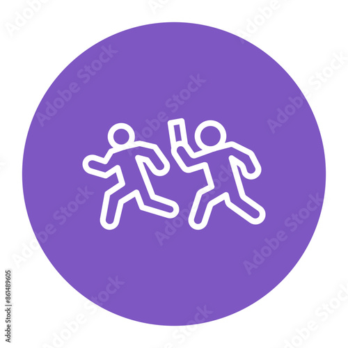 Relay Baton icon vector image. Can be used for Marathon.