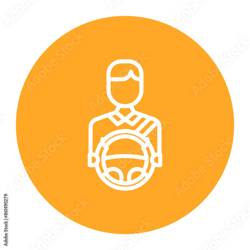 Driver Training icon vector image. Can be used for Driving School.