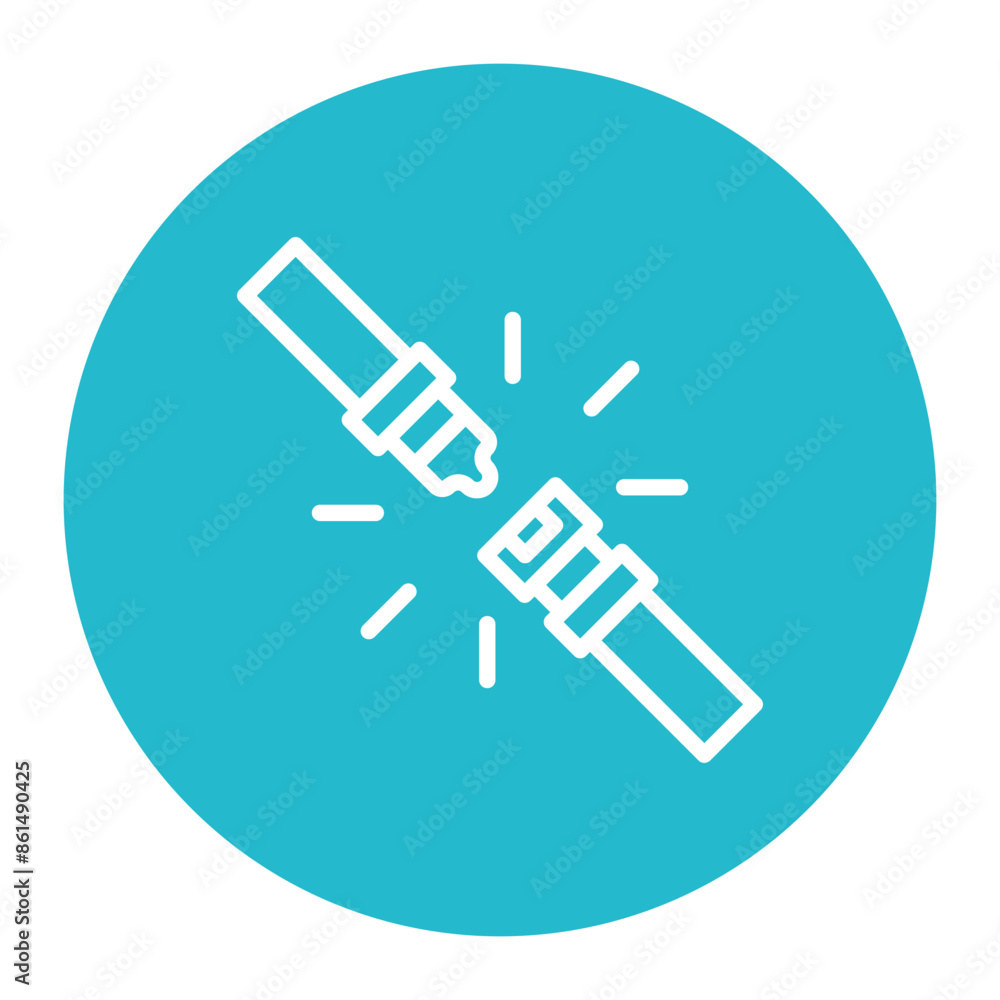 Seatbelt icon vector image. Can be used for Driving School. Seatbelt icon vector image. Can be used for Driving School.