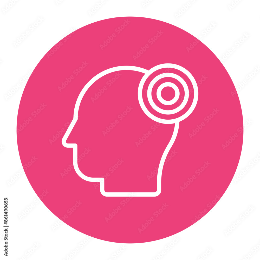 Migraine icon vector image. Can be used for Body Ache. Migraine icon vector image. Can be used for Body Ache.