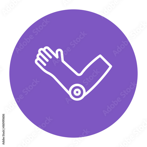 Elbow Pain icon vector image. Can be used for Body Ache.