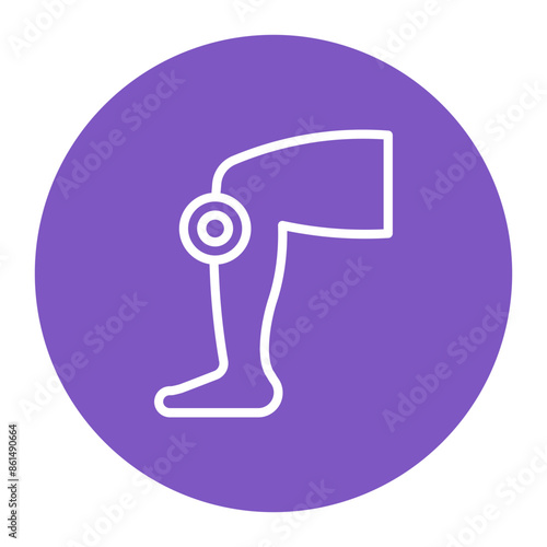 Leg Pain icon vector image. Can be used for Body Ache.