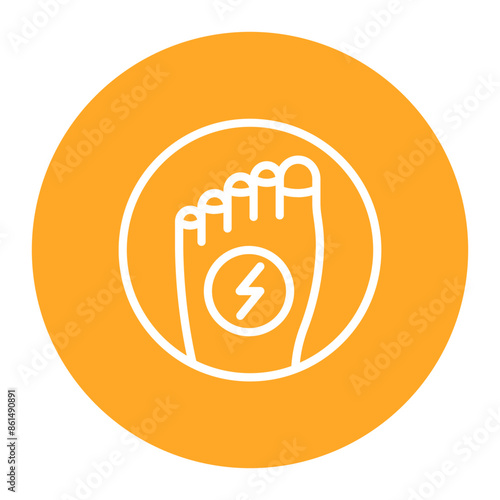 Toe Pain icon vector image. Can be used for Body Ache.