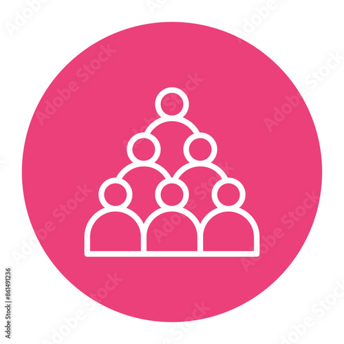 Crowd icon vector image. Can be used for Rock and Roll.