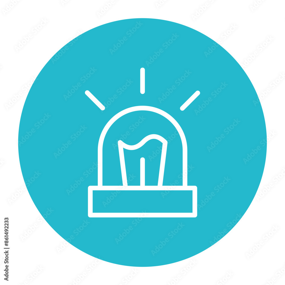 Emergency Siren icon vector image. Can be used for Rescue And Response. Emergency Siren icon vector image. Can be used for Rescue And Response.