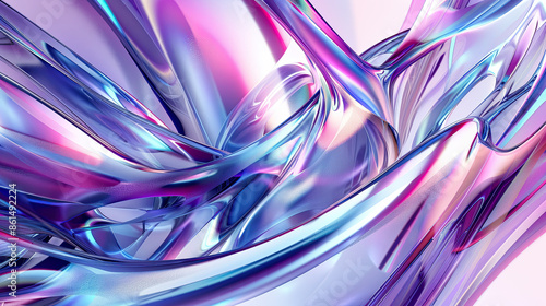 Abstract 3D futuristic shapes