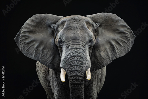 an elephant with large ears photo