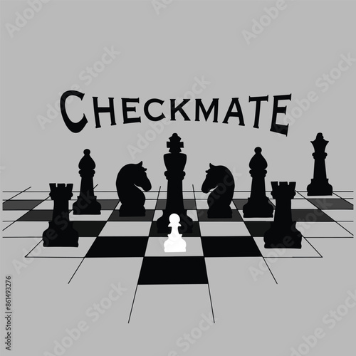 chess pieces on the board
