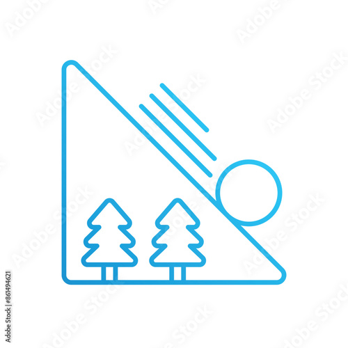 Avalanche vector icon