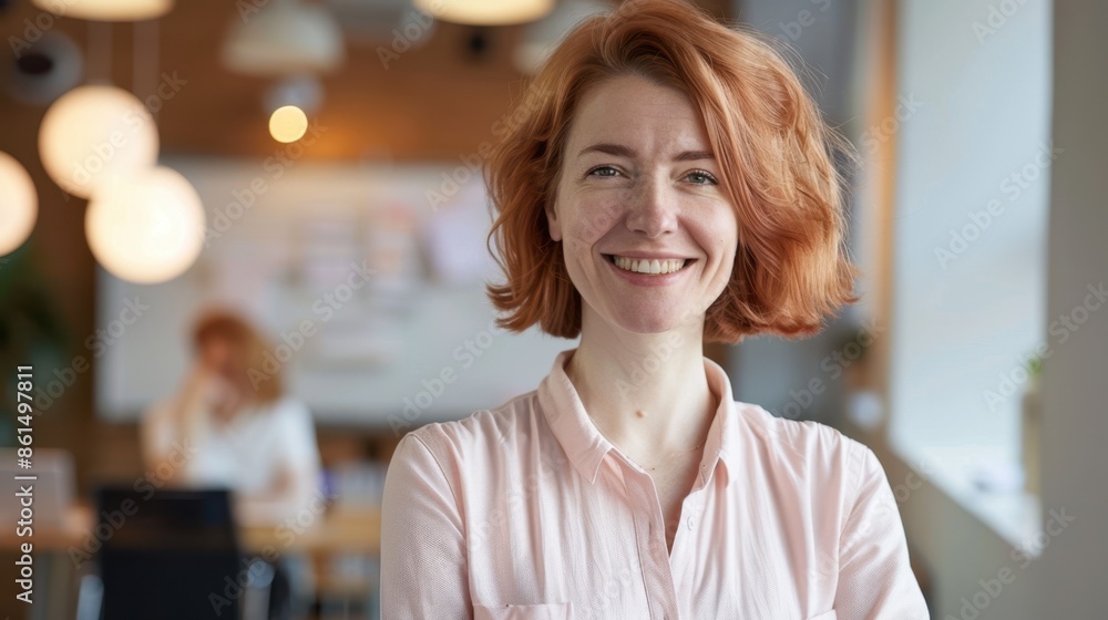 The confident smiling woman The confident smiling woman