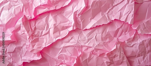 Wallpaper Mural A textured pink recycled paper backdrop featuring creases. image with copy space Torontodigital.ca