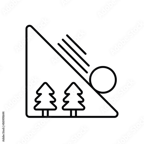 Avalanche vector icon