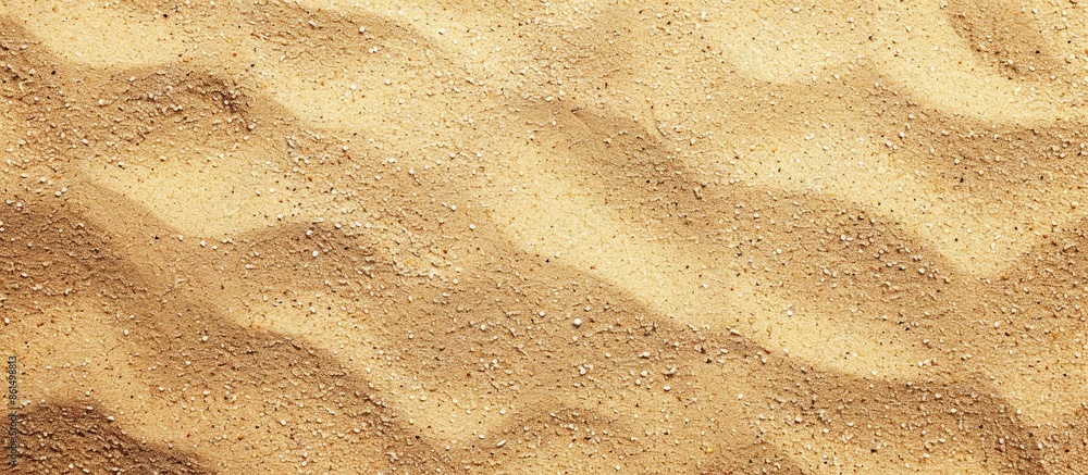 A sandy beach with a sand texture, ideal for a background with a top view perspective, featuring ample copy space image. A sandy beach with a sand texture, ideal for a background with a top view perspective, featuring ample copy space image.