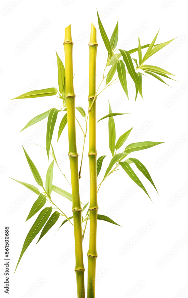 PNG Two bamboo plant yellow white background freshness. PNG Two bamboo plant yellow white background freshness.